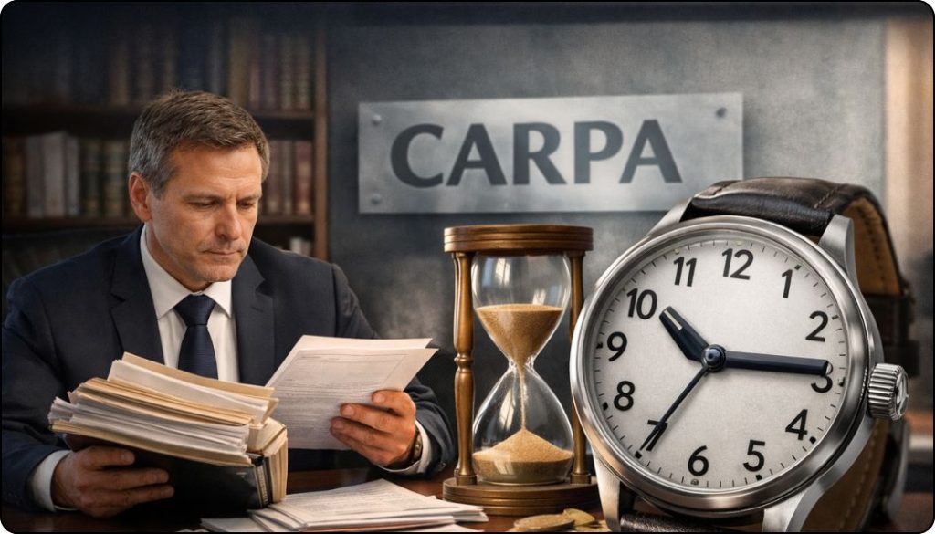 délai virement carpa long