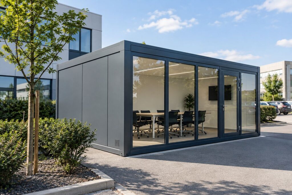 construction de salles de réunion modulaires