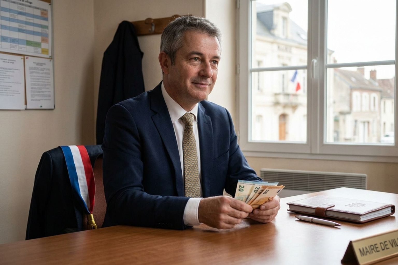 salaire net d'un maire de village