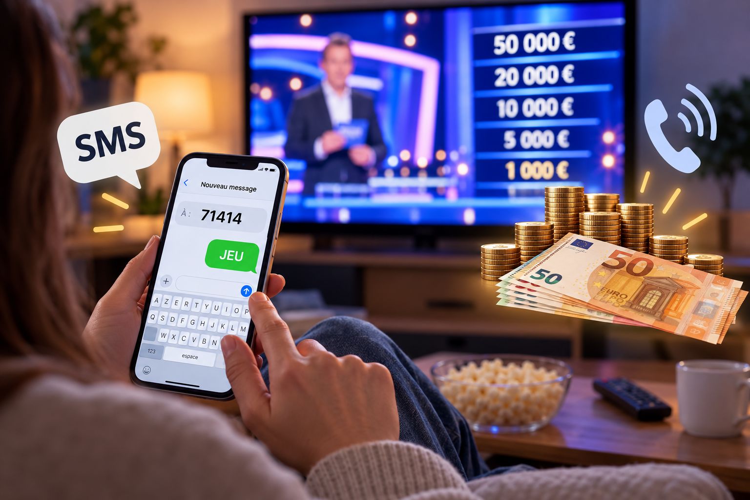 Combien rapportent les appels téléphoniques dans les jeux télévisés